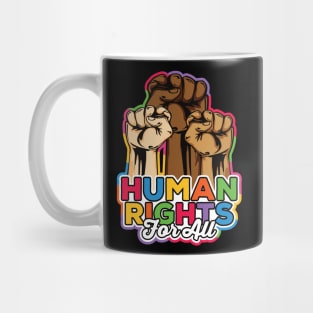 Human Rights For All Peace Love Equality Diversity Mug